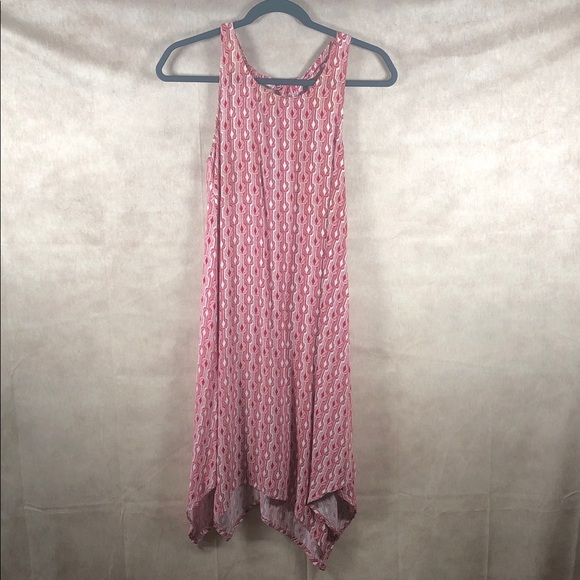 west loop Dresses & Skirts - Nautical Asymmetrical Red Pattern Dress